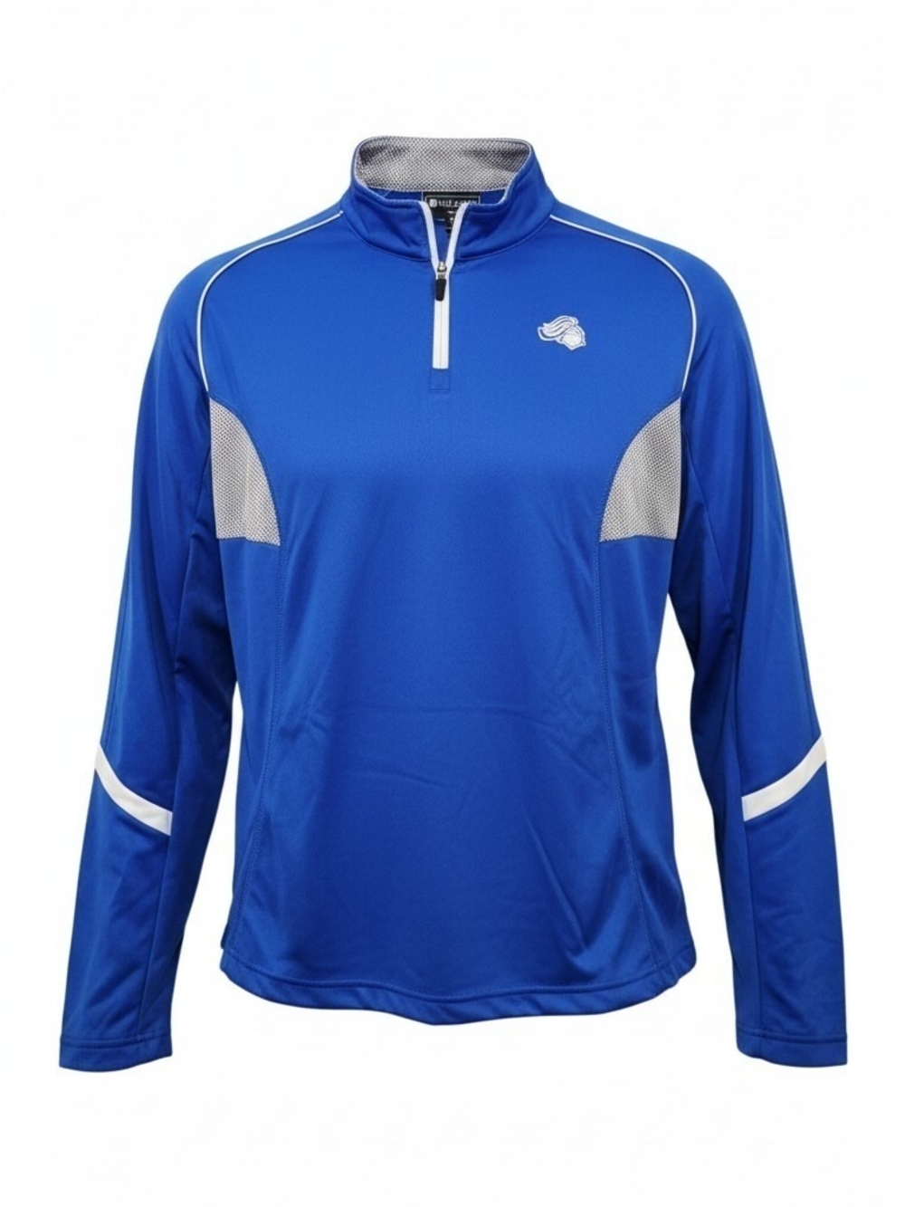 Holloway Royal Blue Athletic Zip Pullover with White Trim